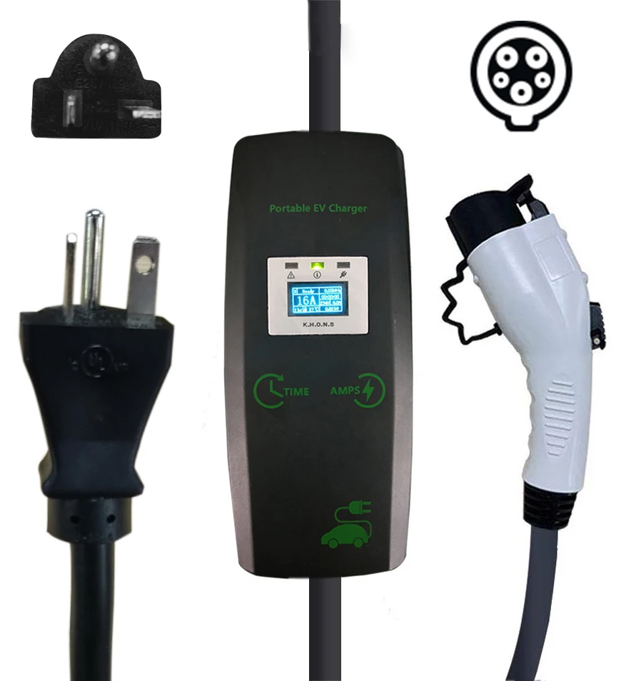 SAEJ1772 Level 2 portable Wallbox Electric Car Charge EV Charging Station 3.6kw TYPE 1 Ev fast Charger