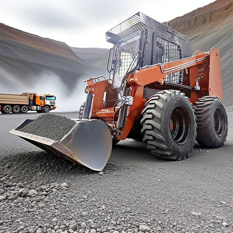 

Customized Kubota 25Hp Engine Powered Derette Mini Skid Loader with Skid Steer Loader Attachment