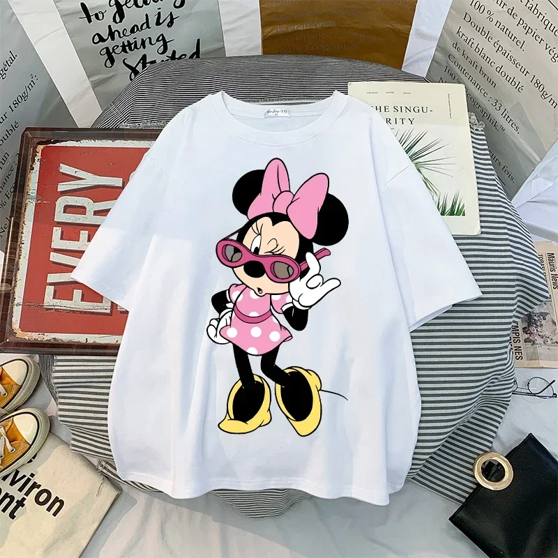 New 90s Summer Vintage Mickey Mouse Women\'s Tshirt Women Fashion Cartoon Kawaii Oversized T-shirt Women\'s Tshirt Clothes