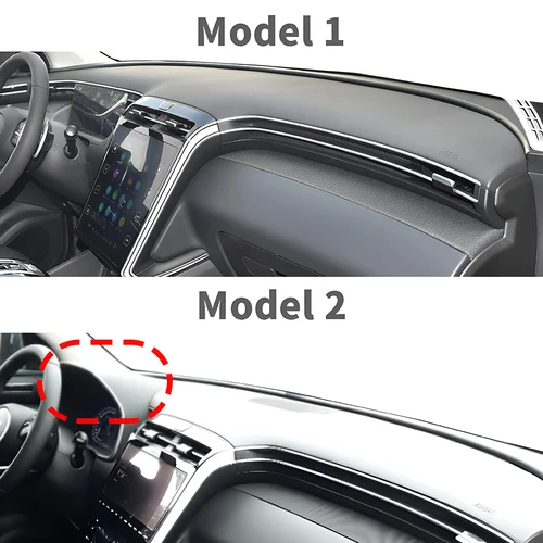 Imagen 2 del producto Alfombra de salpicadero para Hyundai Tucson Nx4 2021 2022 2023 2024 2025 N Line, cubierta para salpicadero de coche, alfombra protectora parasol