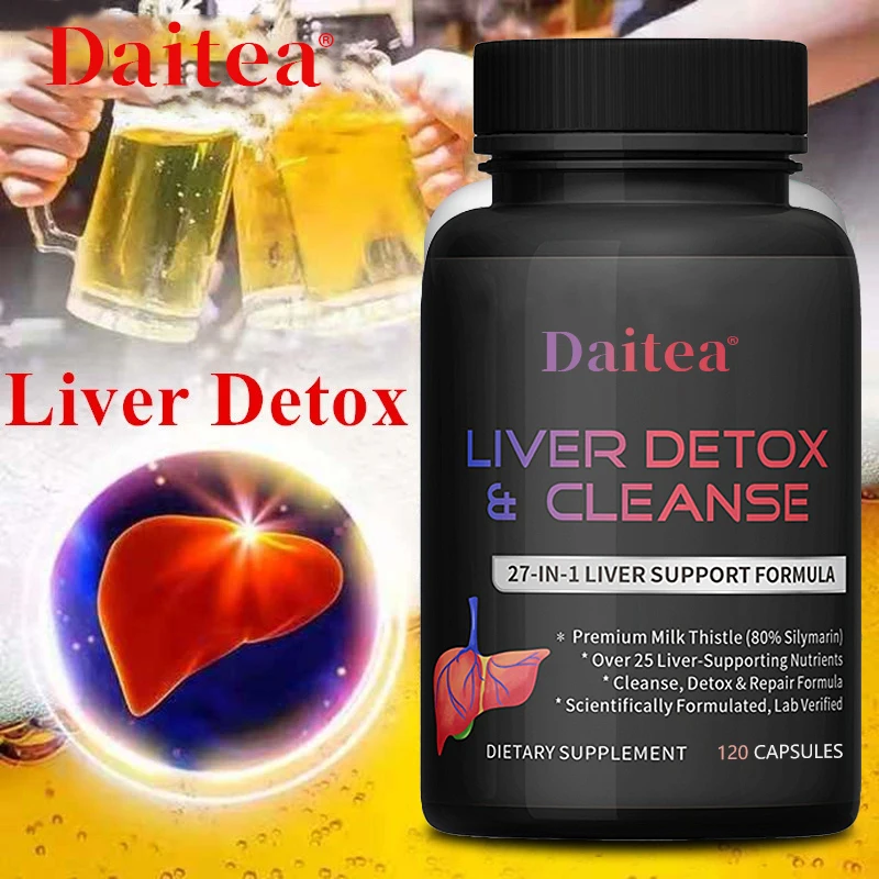 Liver Support Supplement - Milk Thistle Extract, Cleanse, Support Liver Function, Protect Liver Health and Boost Metabolism