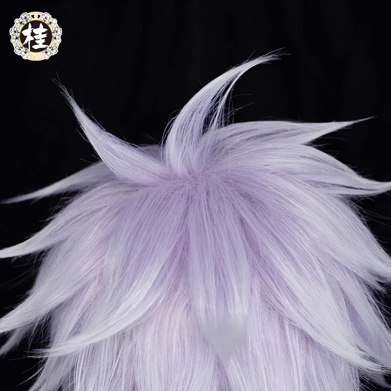 Satoruu Gojoo Cosplay Wig 28cm Gradient Short Hair Heat Resistant image 3