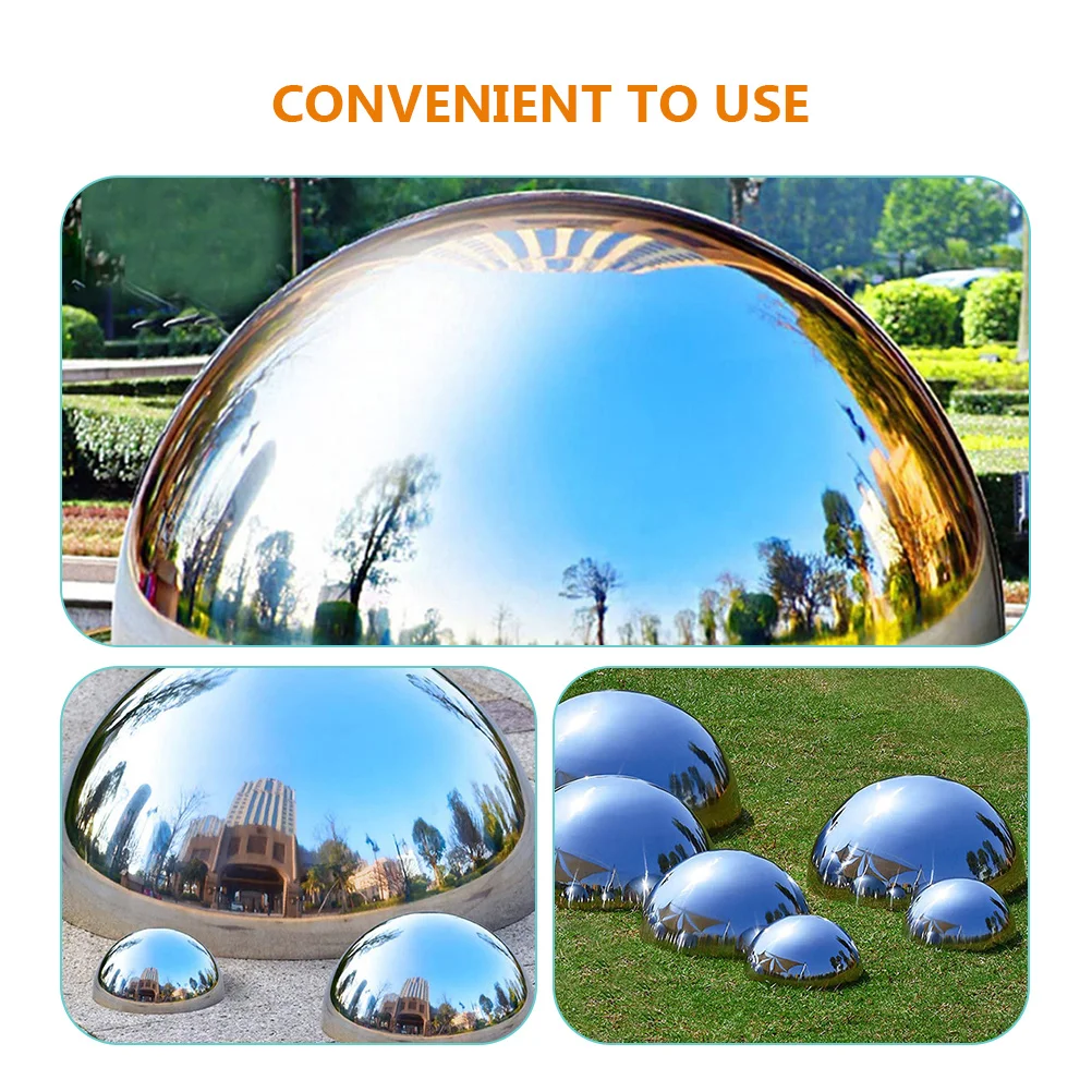 4 Pcs Garden Reflector Mirror Spheres Decorative Ball Garden Spheres Hollow Reflection Surface Globe