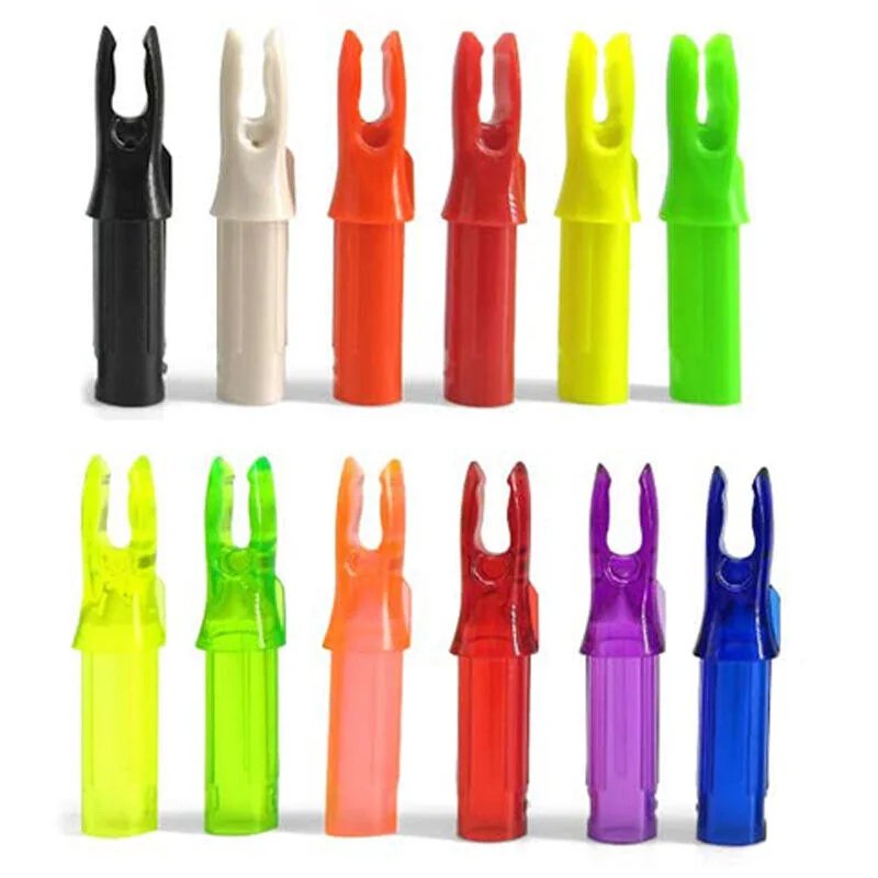 

50pcs Arrow Nocks Insert Tips ID6.2mm Arrow Shaft Tails Plastic Archery Hunting Bow DIY Accessory