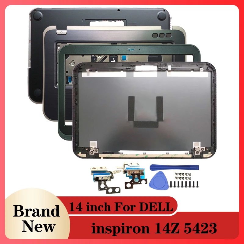 

NEW Laptop LCD Back Cover/Front Bezel/Hinges/Palmrest/Bottom Case For DELL inspiron 14Z 5423 0DJ3K8 0TF7XT 0F6GPF 05YN8X