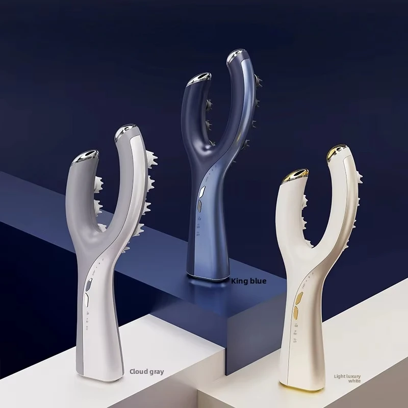 مشط كهربائي لتجديد الشعر بالاهتزاز من EMS، مدلك فروة الرأس مقاوم للماء، مدلك كهربائي للرأس مع علاج بالضوء الأحمر #1