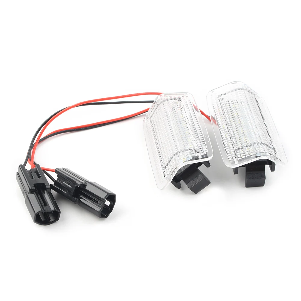 Carro led porta lateral luzes de cortesia cores duplas lâmpada de boas-vindas para toyota camry land cruiser prado para lexus is rx lx es branco/vermelho