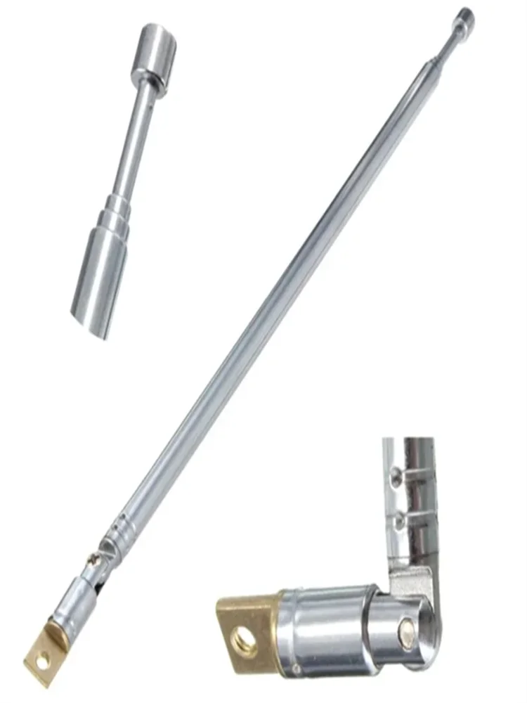 Antenne FM Portable 60cm, 6 Sections TV, antenne télescopique rotative