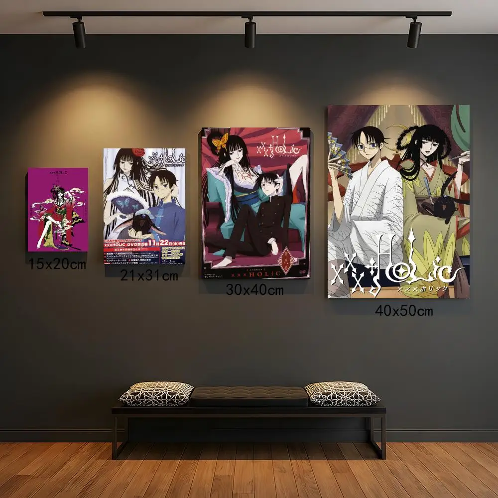 anime X-xxxHOLiC-C Poster Peel and Stick Wall Art for Cafe Office Bar and Home Decoration