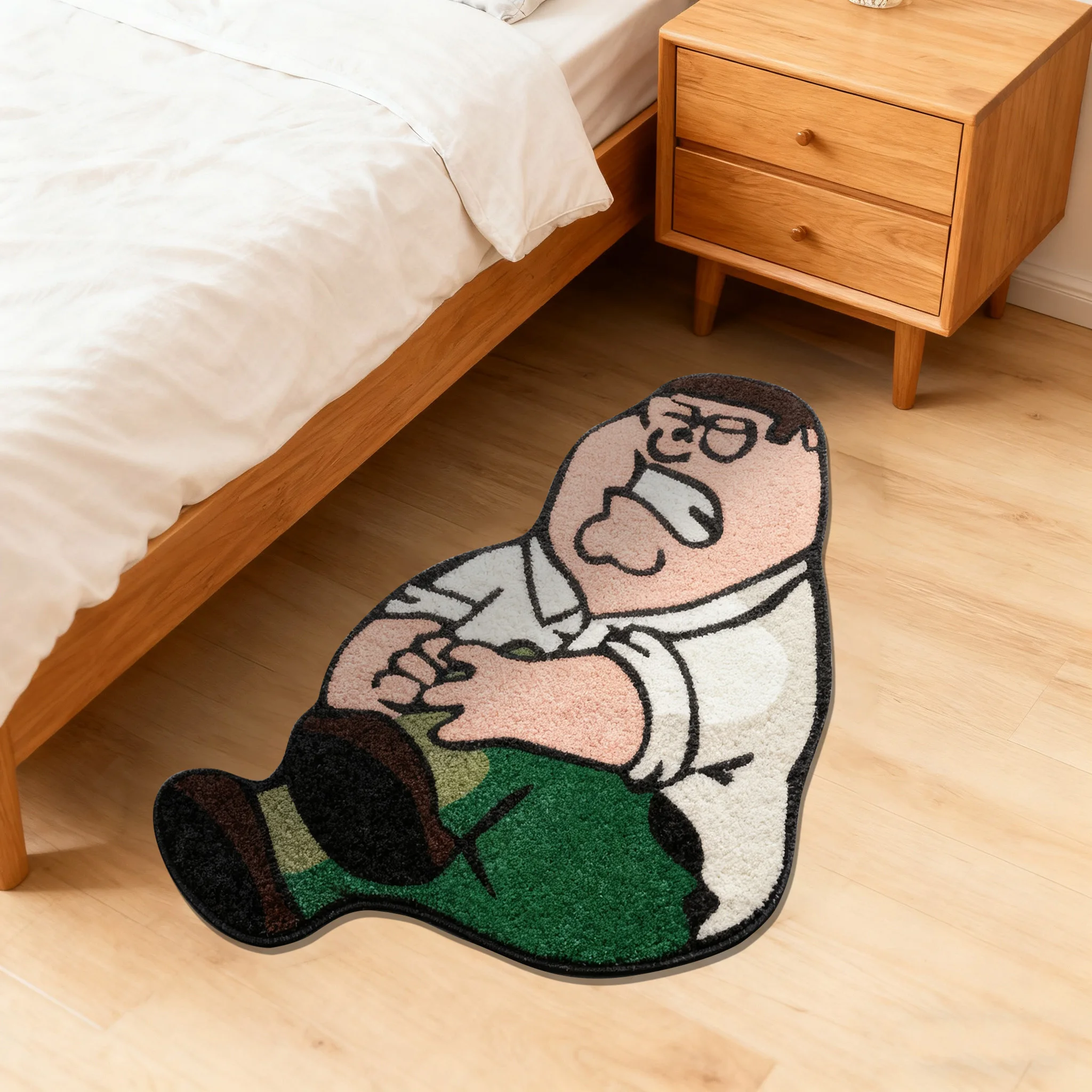 VIKAMA Creative Cartoon Carpet, Children's Room Decoration, Soft and Comfortable Living Room and Bedroom Mat, Home Decoration