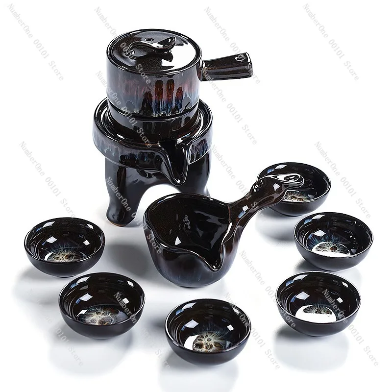 Fully Automatic Gongfu Tea Set, Purple Clay Teapot Smart Brewing Machine, Lazy Tea Maker for Home Use, Electric Tea Brewing