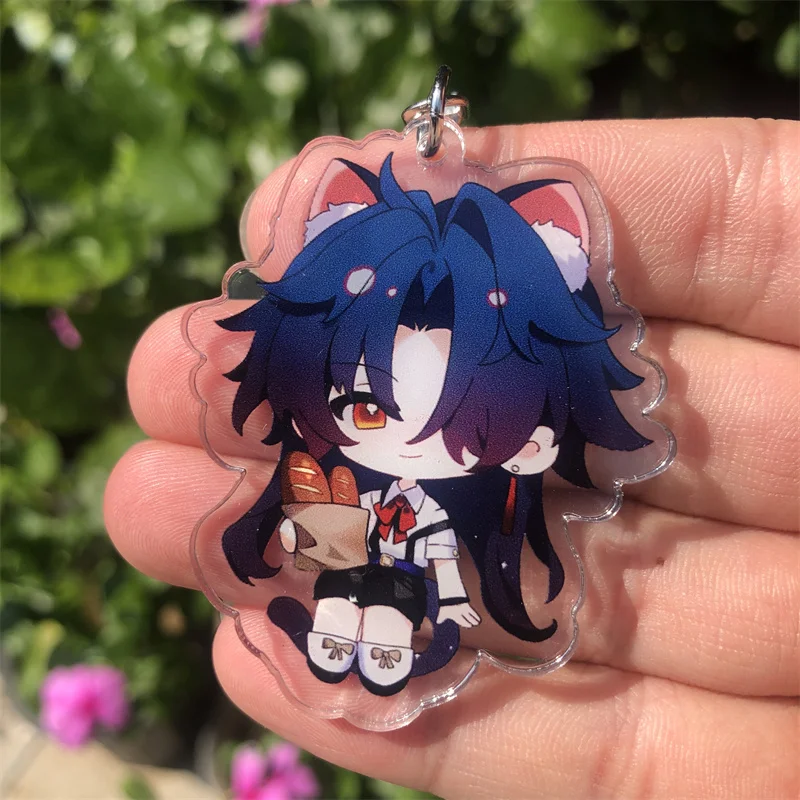 Honkai: Star Rail Blade Luocha Imbibitor Lunae Jing Yuan Keychain Badge Accessories Anime Game Cosplay Pendant Prop