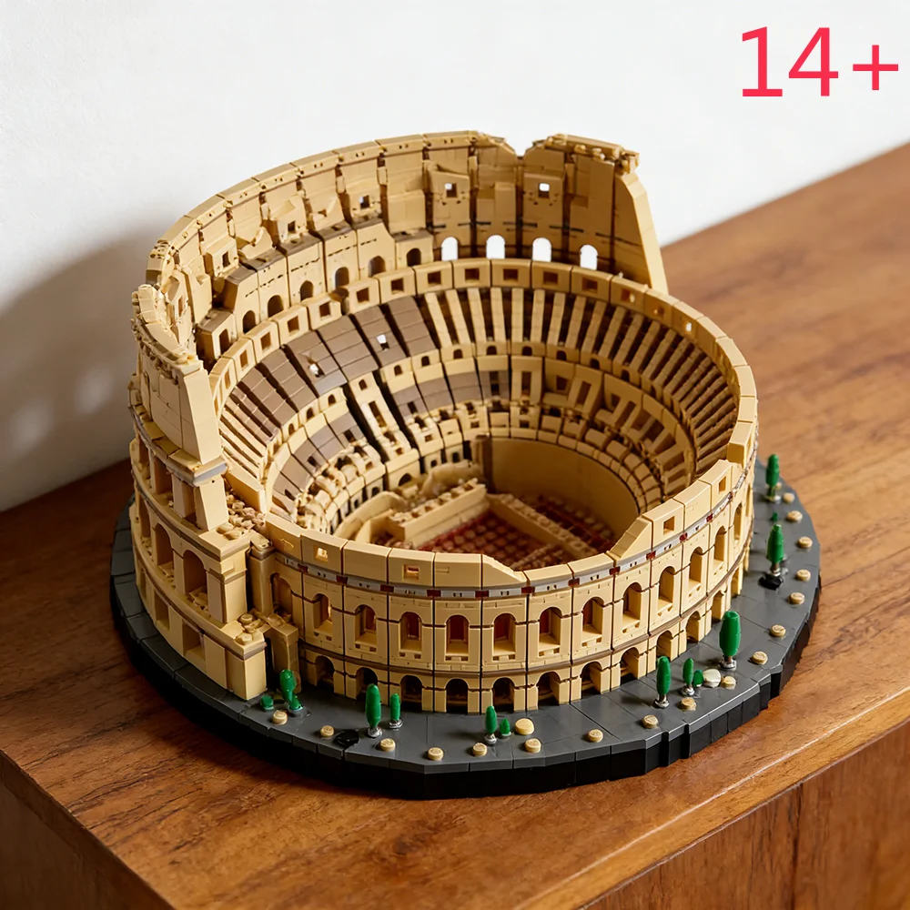 

STEM Movie Series 10276 Architecture City The Italy Roman Colosseum Model 9036Pcs Building Blocks Bricks Adult Gifts Kids Toys