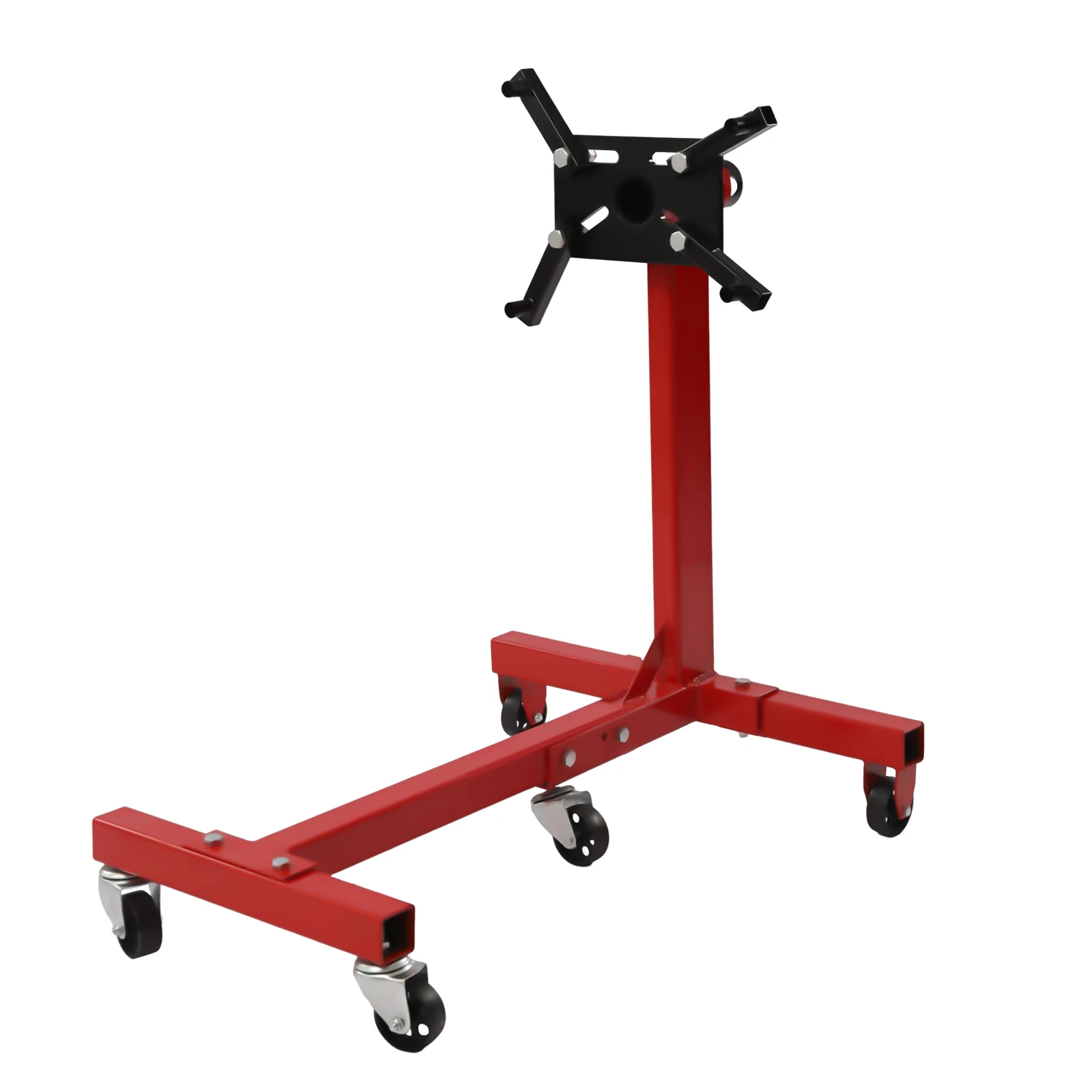 Red  Steel Rotating Engine Stand with 360 Degree Rotating Head  3/4 Ton (1,500 lb) Capacity