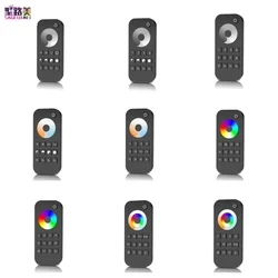 Controle remoto para receptor Skydance, 1, 4, 8 zonas, roda de toque, 2.4G, escurecimento RF, temperatura de cor, CCT, RGB, RGBW, RGB + CCT