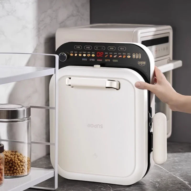 Sartén eléctrica para hornear, calefacción de doble cara para el hogar, nueva sartén para panqueques, máquina para freír tortitas profundamente y agrandada