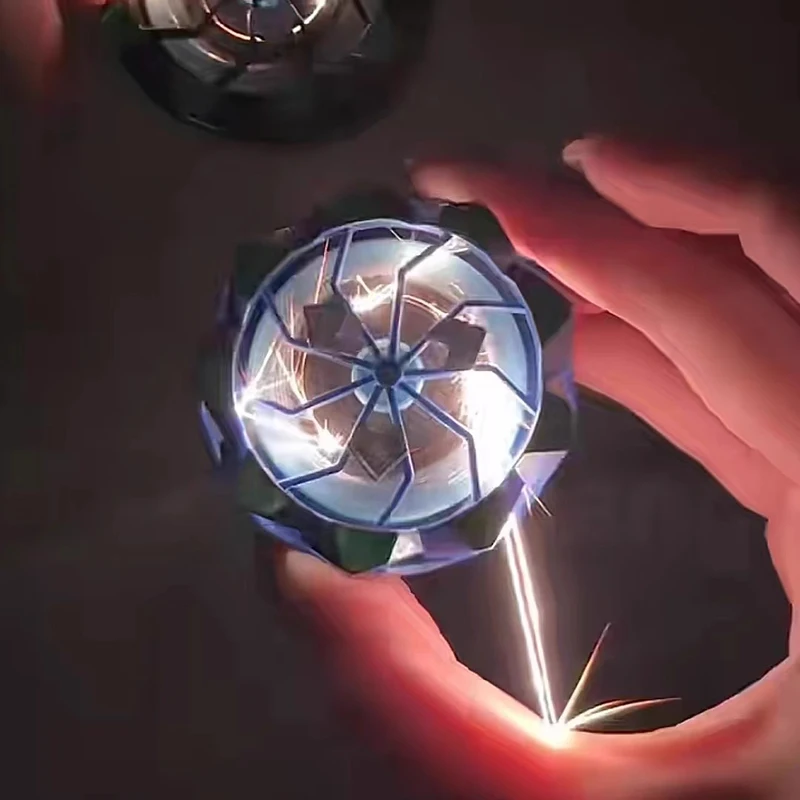 Lightning Spinning Top niños ciencia juguete tecnología física enseñanza ayuda aprendizaje juguetes educativos para niños juegos de lucha