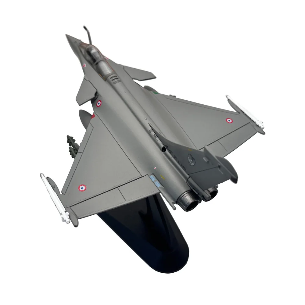 1:100 France Rafale C Libya War Fighter Toy Jet Aircraft Metal Military Diecast Plane Model for Collection or Gift