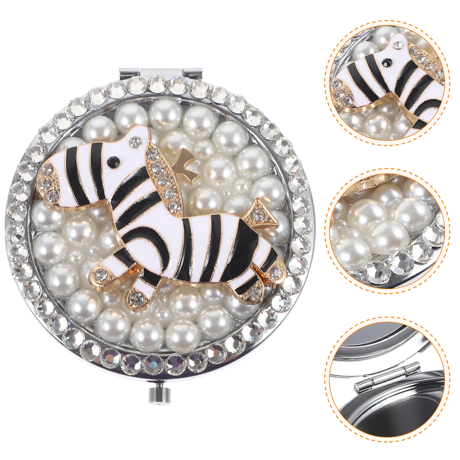 

Small Pocket Mirror Compact Mirrors Portable Travel Makeup Vanity for Women Handheld