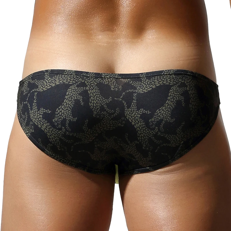 SEOBEAN Men's Fitness Triangle Underwear Essential for Stylish Men with Printed Pattern Design for Body Shape Enhancement