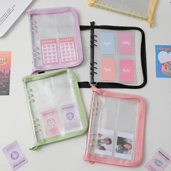 Zipper Album A5 Binder 10sheet Kpop Photocard Collect Book Photo Cards Organizer Notebook With 10PCS Sleeves School Stationery