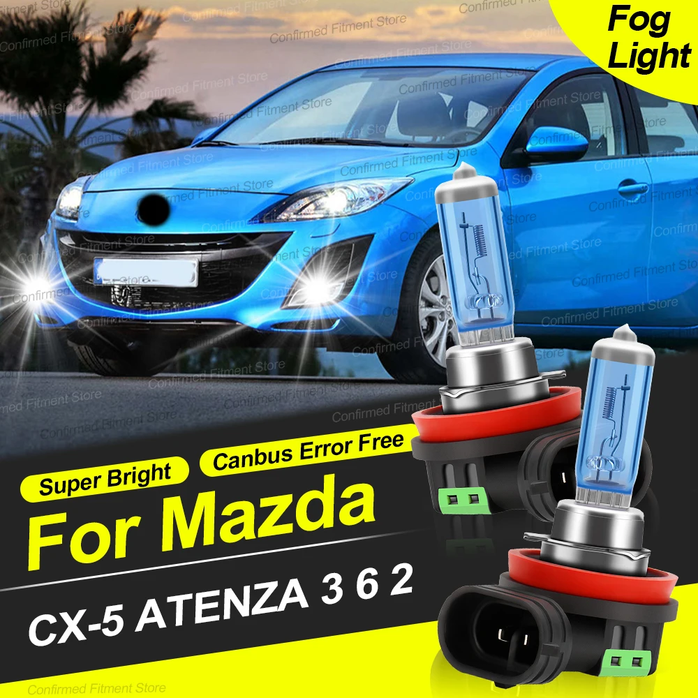 

Auto Halogen Lamps Canbus Error Free H11 Front Fog Lights 200W 6000K Super Bright White Lights Bulb For Mazda CX-5 ATENZA 3 6 2