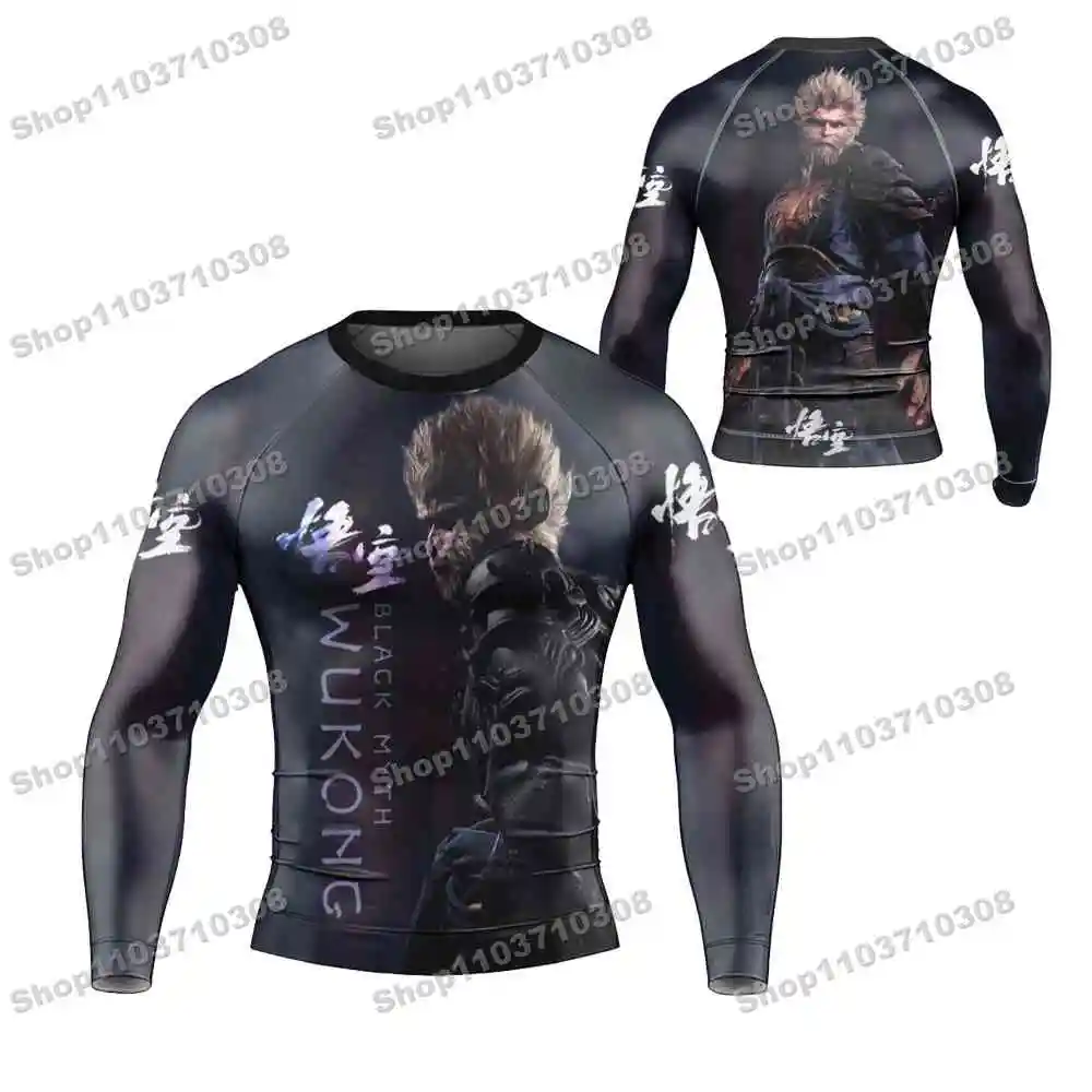 

M77th Различные мифические герои Трикотажные пляжные рубашки с длинными рукавами Купальники Шорты для спортзала для дайвинга MMA BJJ Мужские комплекты для фитнеса для джиу-джитсу