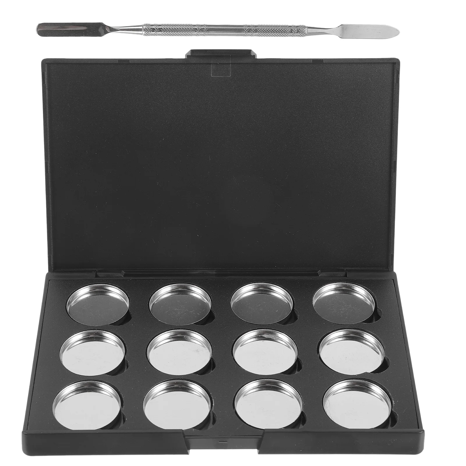 Salon Makeup Tray Magnetic Eyeshadow Palette Double Head Empty Plastic Pallet