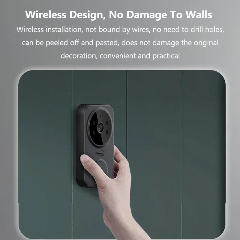 Tuya WiFi Visual Intercom Doorbell Remote Monitor Smart Video Door Bell Front-Door Camera Indoor Outdoor Surveillance Doorbells