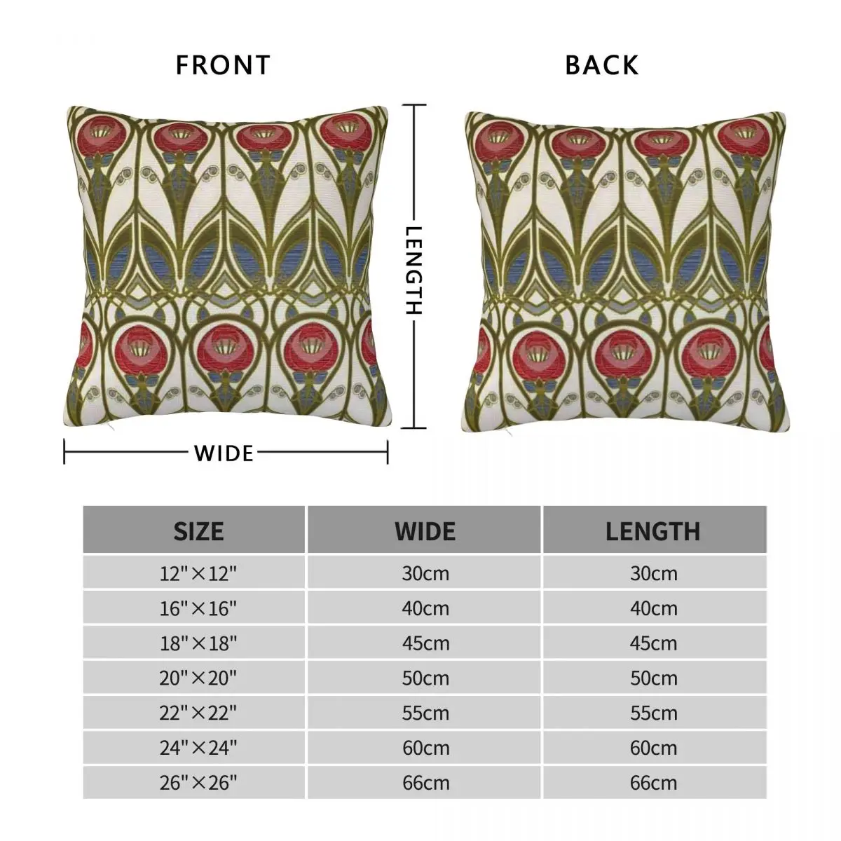 Charles Rennie Mackintosh Petunias Square Pillowcase Polyester Linen Velvet Creative Decorative Pillow Case Sofa Cushion Case