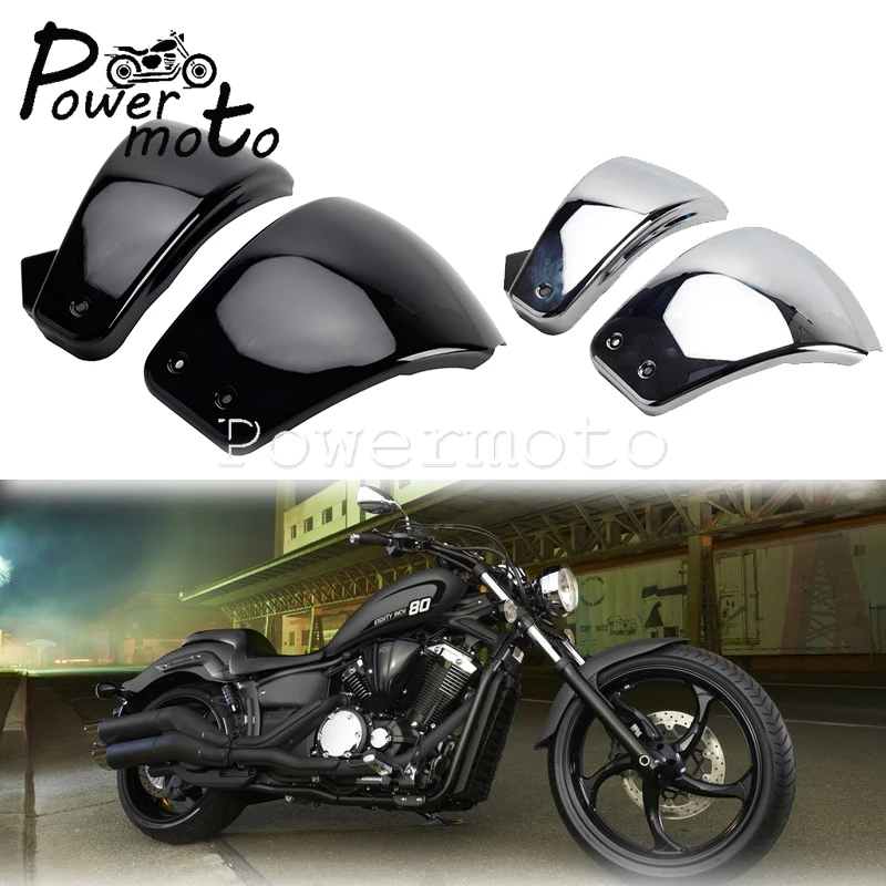 Motorcycle Left Right Battery Side Fairing Covers For Harley Softail M8 Street BOB 114 FXBBS FXBB Slim FLSL 18-2021 Chrome Black