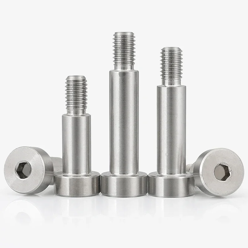 304 Stainless Steel High Tensile Screw Bolt Hex Hexagon Socket Cap Head Shoulder Roller Bearing Scree Bolt 10pcs/lot M3 M4 M5 M6