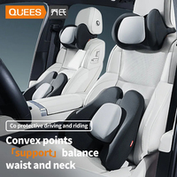 Car Headrest Lumbar Support Neck Pillow Support Universal Cushion Memory Foam Back Support Car Travel Interior Assecories