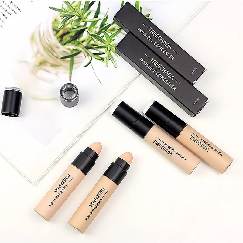 TREECHADA Concealer Cream Cover Blemishes High Coverage Base  Highlighter Female Makeup Brighten Skin Rare Beauty Cosmetics