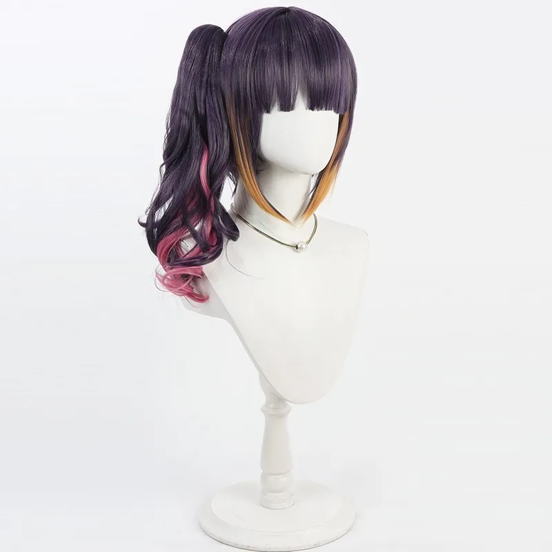 Hololive EN Ninomae Ina'nis cosplay wig detachable ponytail Halloween gift