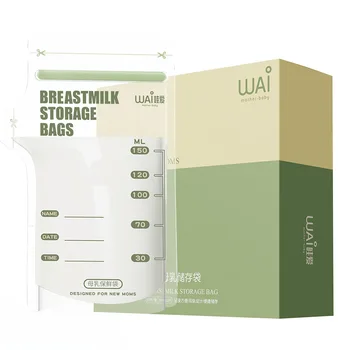 30Pcs sacchetti freschi per la conservazione del latte materno 200ML contenitore sicuro per la conservazione e il congelamento del latte senza BPA per neonati neonati neonati