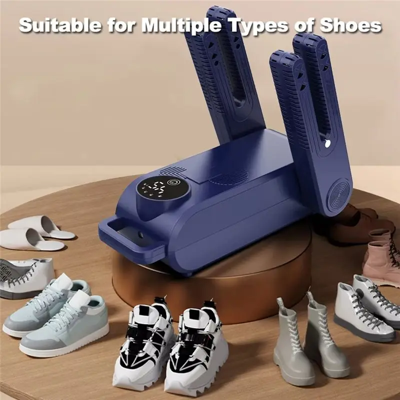

A84G-With UV Ultraviolet Foldable Shoe Dryer Heater Sock Boots Gloves Drying Heater EU Plug