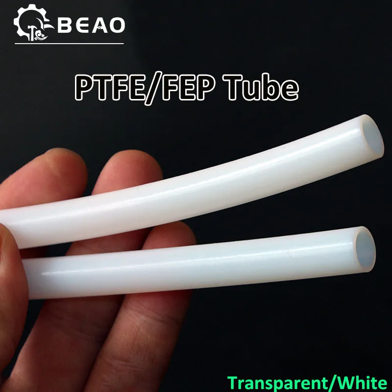 

1/5M White/Transparent PTFE Tube F46 PFA Hose FEP Pipe High Temperature Resistant Acid-Base Gas Tube