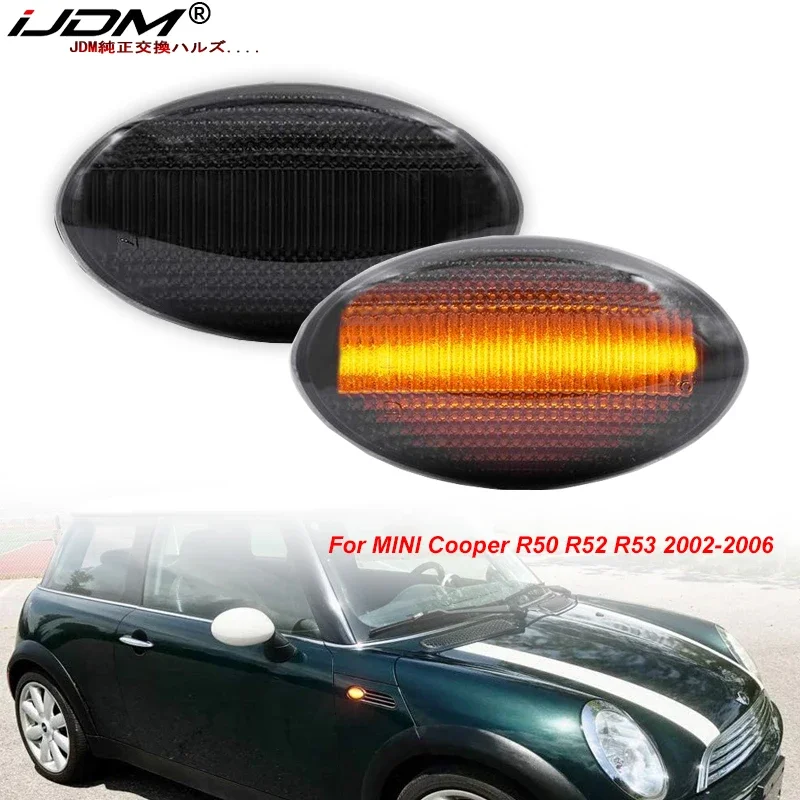 ミニクーパー r50 r52 r53系 USサイドマーカー フェンダー For MINI Cooper R50 R52 R53 Front Fender Side Marker Lights
