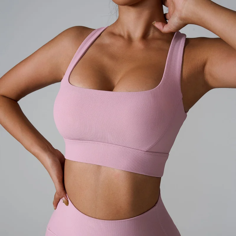 Bra Without Straps Beige Sexy Underwear Seamless Lingerie Women's Corset Sports Tops High Nude Feel Running Workout Exercise view 3