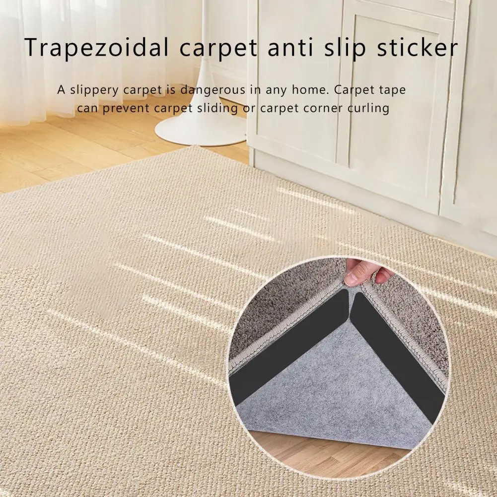 Ladder Carpet Anti-slip Stickers Non-slip Rug Grippers for Hardwood Floors Reusable Washable Carpet Stickers Anti-slip Rug Tape