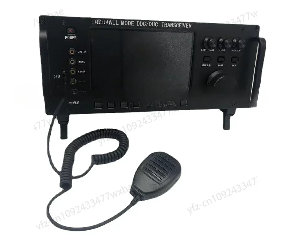 Mobile radio transceiver with WiFi, 20W, 0-750MHz, DDC/CIC, LF/HF/6M/VHF/UHF devices, suitable for UA3REO