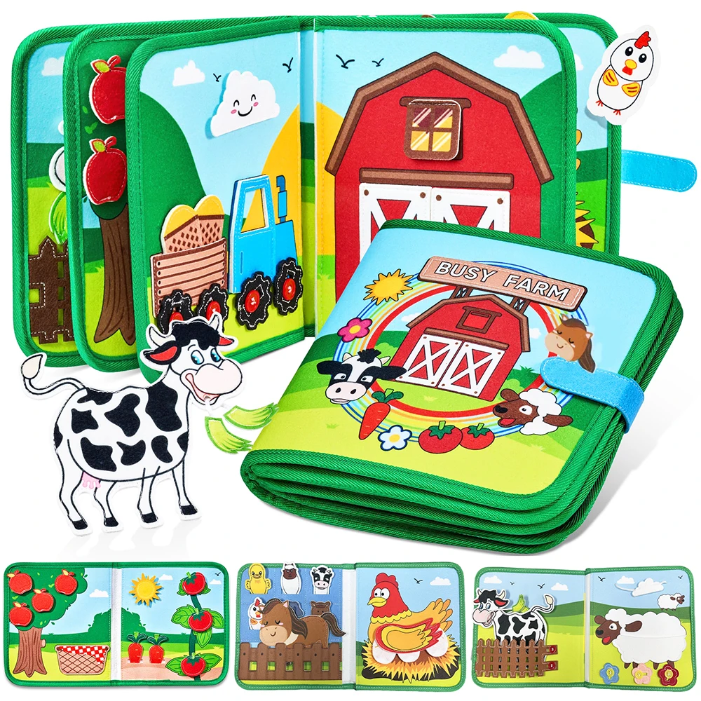 Soft Educational Cloth Book for Babies 6