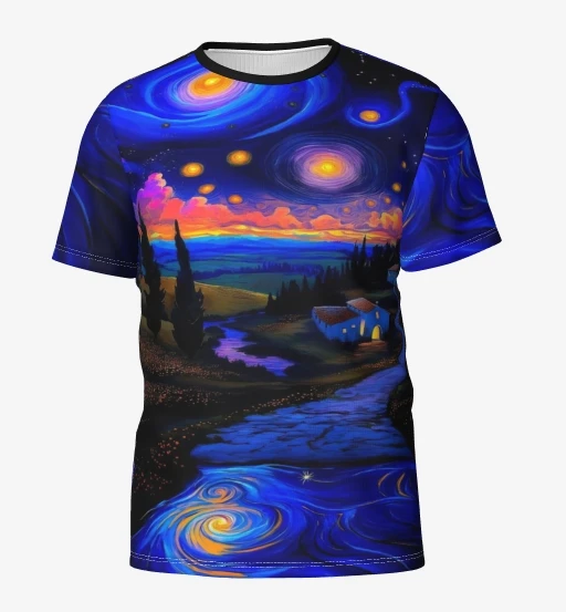 

3D printed fashion short sleeves, art rune short sleeves can be worn by both men and women in casual T-shirts