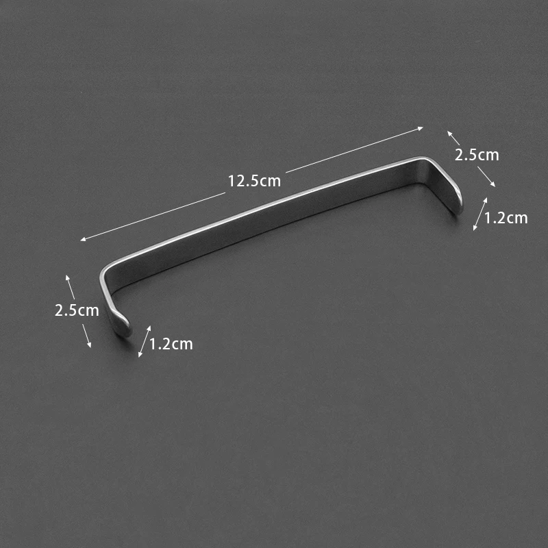 Gancho Abdominal para pared Abdominal, Retractor de piel de tejido de doble cabeza