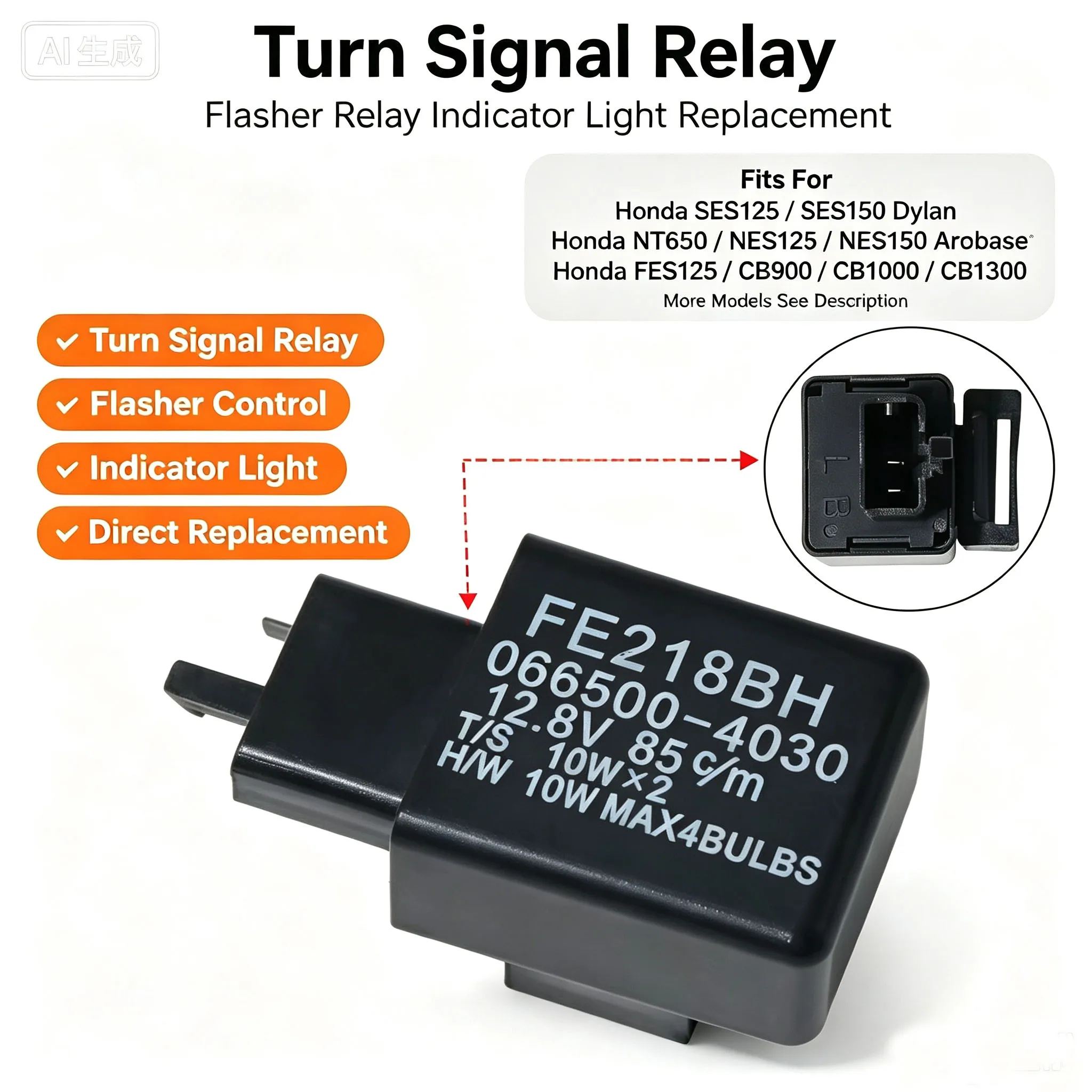 Motorcycle Switch Box Assembly For Honda SES125 SES150 NT650 NES125 NES150 FES125 CB900 CB900F CB1000 CB1000R CB1300 CB1300S ABS