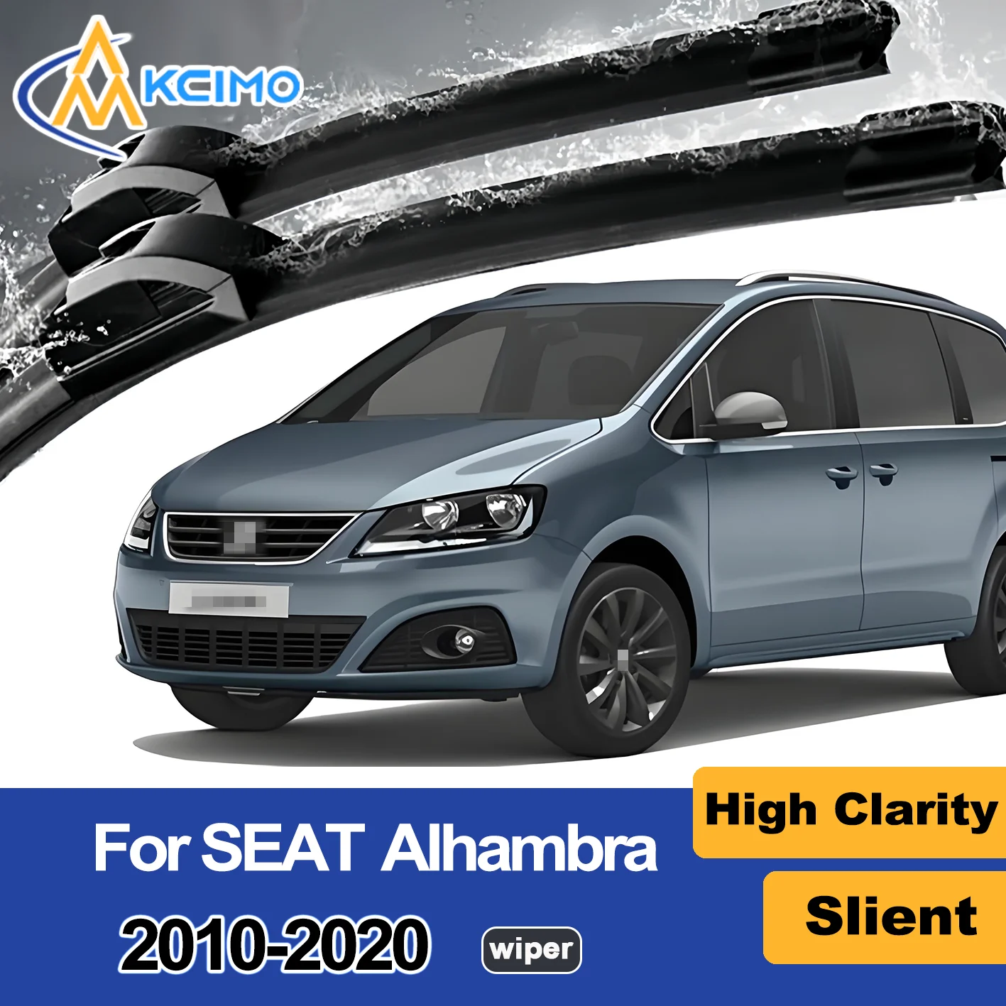 

2PCS New Front Windshield Wiper Blade for SEAT Alhambra 7N 2010-2020 Volkswagen Sharan Front Windshield Accessories 2020 2019
