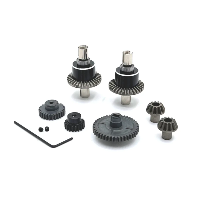 Full Metal Upgrade Assembly Kit For WLtoys 124007 Rlaarlo XDKJ-001 XDKJ-006 AM-X12 RC Car Mod Parts