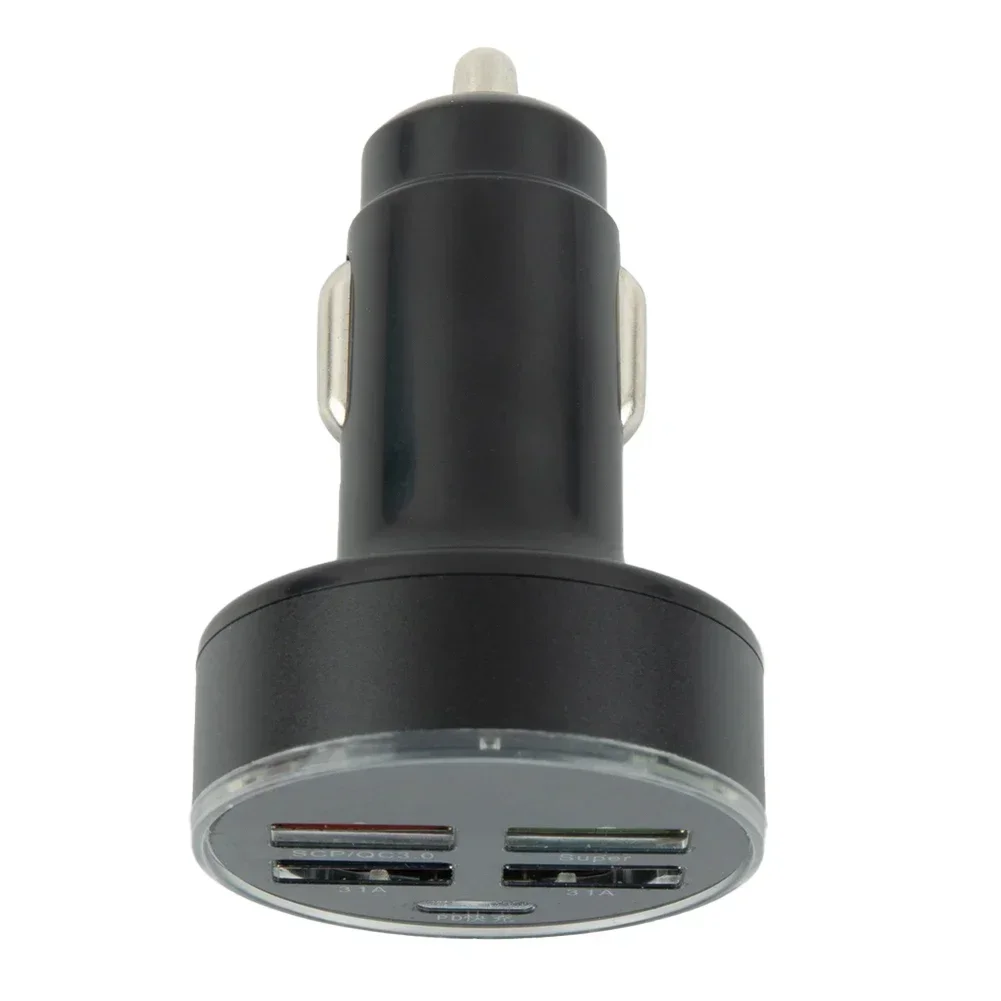 1 stücke 150w schnelles Auto ladegerät 4 USB-Anschluss Typ C Universal buchse Adapter schwarz 12-24V Eingang neue Energie Fahrzeugteile
