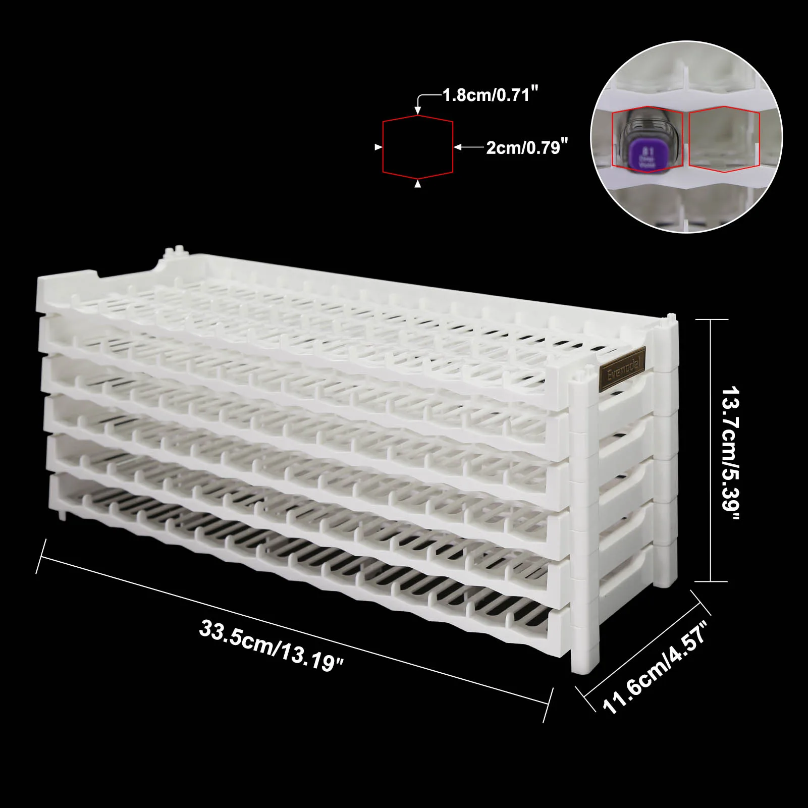 Evemodel 6 or 12 Layers Penholder Display Storage Pencil Rack for Marker Pens